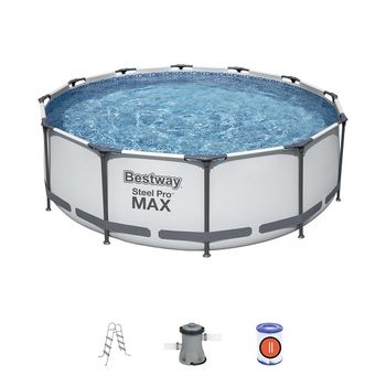 Pool Steel Pro Max 366x100cm, 9150L, ​​cadru metalic 