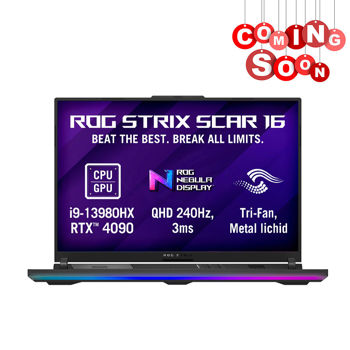 Laptop 16 ASUS ROG Strix SCAR 16 G634JY, Intel i9-13980HX 2.2-5.6GHz/32GB DDR5/2TB PCIe 4.0 NVMe/GeForce RTX4090 16GB GDDR6/WiFi 6E 802.11ax/BT5.2/2.5G LAN/HDMI/Cam/Backlit RGB Keyb/16 ROG Nebula QHD+ IPS 3ms 240Hz 500nits (2560x1600)/No OS/Gaming G634JY-NM035