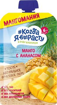 cumpără Piure de mere, mango, ananas Când voi crește, 180g în Chișinău 