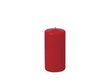 Свеча пеньковая Decor 19X7cm, 85часов, красная 