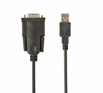 Converter USB to Serial port, Gembird "UAS-DB9M-02",1.5m cable, Black 