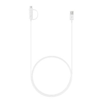 2in1 Cable Samsung, Type-C+Micro-USB, White 