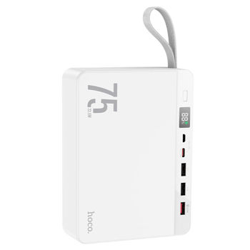 PowerBank 75 000mAh Hoco J94 Overlord 22.5W fully compatible PD20W/QC/LCD White 