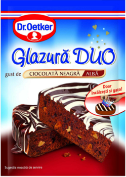 Глазурь со вкусом темного и белого шоколада Dr. Oetker, 100г 