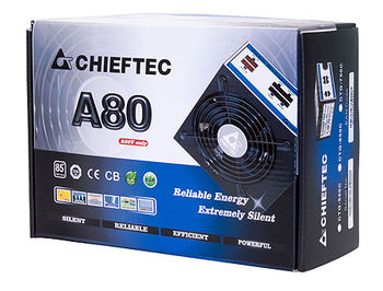 Блок питания 750W ATX Power supply Chieftec CTG-750C, 750W, 120mm silent fan, 85 Plus, ATX 12V 2.3, EPS 12V, Cable Management, Active PFC (Power Factor Correction)