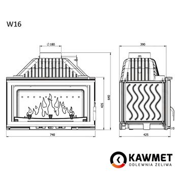 Focar KAWMET W16 14,7 kW 