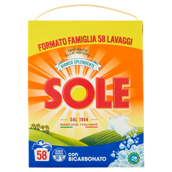 SOLE Bianco Splendide  Bicarbonato detergent praf, 58 spalari 