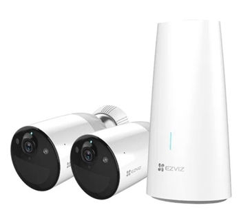 Ezviz 2 Mpx, Комплект из 2-х камер со встроенным аккумулятором и базовой станцией CS-BC1-B2 