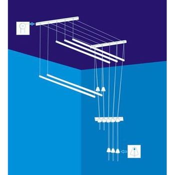 Сушилка для белья потолочная 5B 1,7 м сталь 