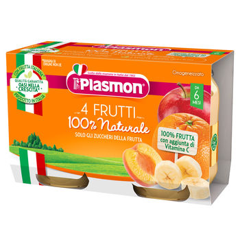 cumpără Plasmon Piure omogenizat din 4 fructe, +6luni, 2x104g în Chișinău 