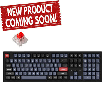 Tastatura Keychron K10 Pro QMK/VIA Wireless Custom Mechanical Keyboard (K10P-H1) Black, Full Size layout, RGB Backlight, Keychron K pro Mechanical Red Switch, Hot-Swap, Bluetooth, USB Type-C, gamer (tastatura/клавиатура)