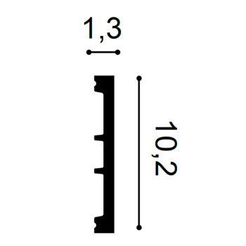 DX163-2300 ( 10,2 x 1.3 x 230 см) 