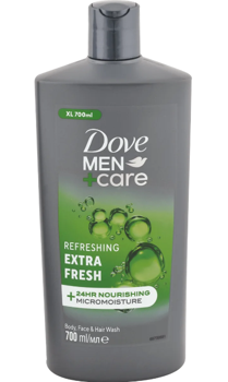 Dove Men +Care, Gel de Duş Extra Fresh, 700ml 