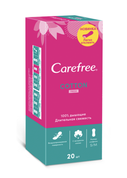 Ежедневные прокладки Carefree Cotton Fresh 20шт 
