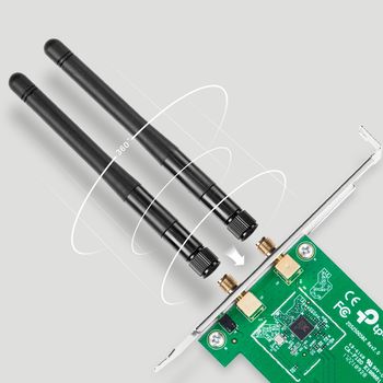 PCIe Wireless N LAN Adapter TP-LINK "TL-WN881ND", 300Mbps 