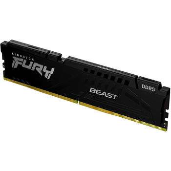 Оперативная Память 32GB DDR5 Kingston HyperX FURY Beast Black KF560C36BBE-32 PC5-48000 6000MHz CL36-38-38, Retail (memorie/память)