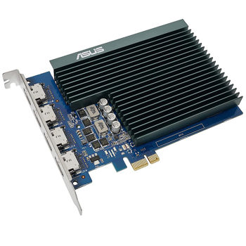Placa video ASUS GT730-4H-SL-2GD5, GeForce GT730 2GB GDDR5, 64-bit, GPU/Mem clock 927/5010MHz, PCI-Express 2.0, 4 display support, 4 x HDMI 1.4b (placa video/видеокарта)