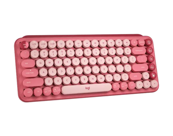 Tastatură Logitech POP Keys, Fără fir, Roz 