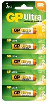 cumpără Baterie GP Ultra AAA 1.5V 24AU-2UR5  (24AU-U5) (1buc) în Chișinău 