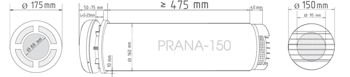 купить Рекуператор воздуха Прана 150 Premium WiFi в Кишинёве 