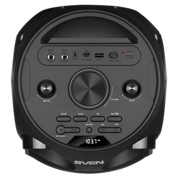 Partybox SVEN "PS-750" 80w, Black, Bluetooth, TWS, Bluetooth, FM, USB, microSD, 2x4400mA*h 