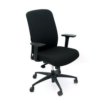 купить Офисный стул с черной спинкой и черным сиденьем в Кишинёве 