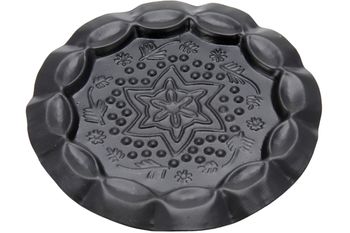 Подставка-тарелка декоративная чеканка 11.5cm, черная 