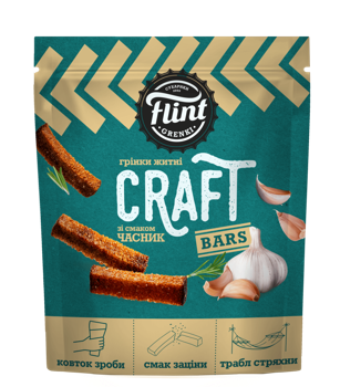 Гренки Flint Craft со вкусом чеснока 90 гр 