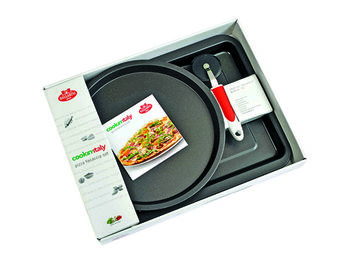 Set Ballarini Cookin'Italy: 2 forme pizza, cutit, recete 