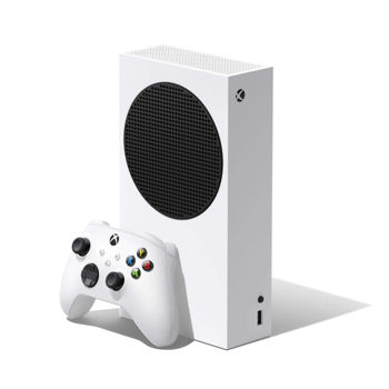 Consola de jocuri Microsoft Xbox Series S, White + Games (Fortnite, Fall Guys, Rocket League Bundle) 