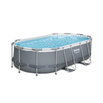 Piscina Power Steel Oval 427x250x100cm, 7250L, cadru metalic 