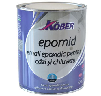 cumpără Email epoxidic RAL 9016 EPAMID KOBER 0.375 L pentru cazi si chiuvete (alb) în Chișinău 