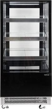 cumpără Vitrină frigorifică, temp. 2 + 8°C, 650x800x1440 mm, capacitatea 300 L, lumini LED, negru în Chișinău 
