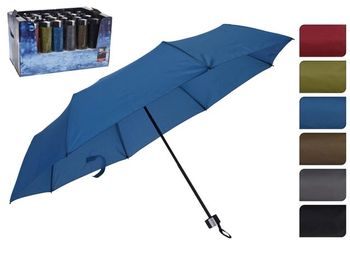 Зонт складной D104cm одноцветный, 6 цветов 