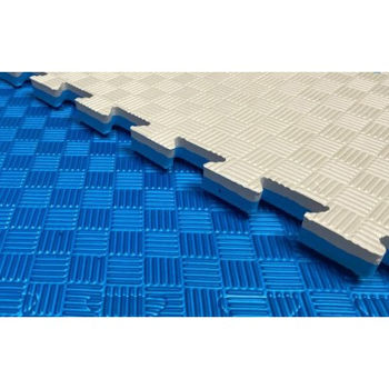 Татами мат Eva Puzzle 1х1 м, 2 см, 80 кг/м3 blue-grey (2452) 