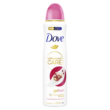 cumpără Antiperspirant spray Dove Deo Advanced Care Go Fresh Pomegranate&Lemon Verbena Scent 150 ml. în Chișinău 