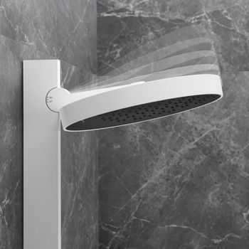 Sistema de  dus hansgrohe  Rainfinity Showerpipe 360 ​​cu montarea ascunsa, alb mat 