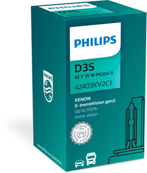 D3S PHILIPS X-tremeVision gen2 +150% 42 В 35 Вт PK32d-5 
