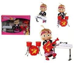 купить Кукла "Маша и Медведь" - Маша в рок-наряде с музыкальными инструментами 9301682 в Кишинёве 