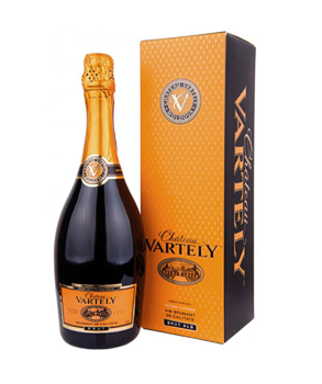 cumpără Château Vartely Vin Spumant clasic matur Brut Alb 2021 (în cutie personală),  0.75 L în Chișinău 