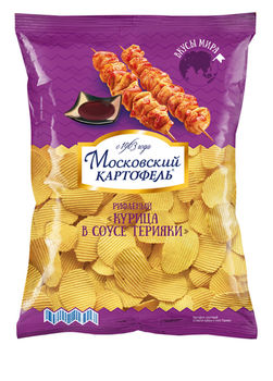 Чипсы "Московский Картофель" Курица в соусе Терияки 130г 