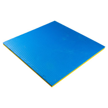 Tatami mat Eva Puzzle 1x1 m, 4 cm, 80 kg/m3 inSPORTline Malmeida 25287-1 yellow-blue (9387) 