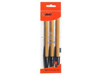 Набор ручек шариковых BIC Orange Fine 3шт, черных 