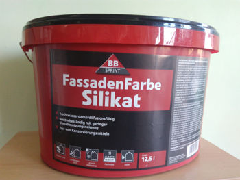 Vopsea silicat pentru fațade 12,5L. Fassadenfarbe silikat BF300138 