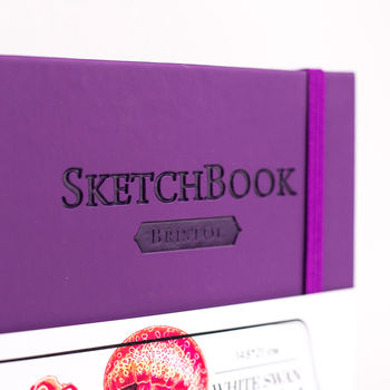 Скетчбук Малевичъ для графики и маркеров Bristol Touch, фиолетовый, 180 гм, А5 см, 50л 