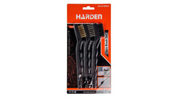 cumpără Set cu 3 perii (nailon, alama, otel) 175 mm  HARDEN în Chișinău 