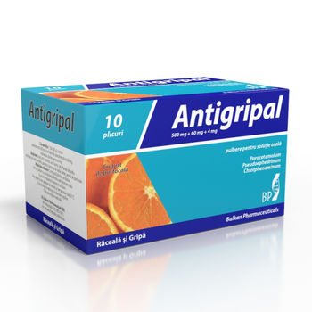 cumpără Antigripal cu gust de portocala pulb./sol.orala N10 în Chișinău 