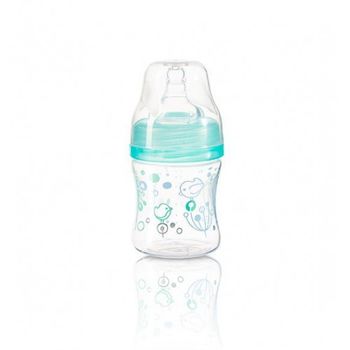 Антиколиковая бутылка мятная с широким горлышком BabyOno 120 ml 