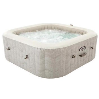 Piscină cu jacuzzi Intex 28472 SPA gonflabil „Chevron Deluxe Square Bubble”, 6 persoane