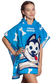 купить Пончо MadWave M0760 02 0 00W Poncho kids HUSKY в Кишинёве 